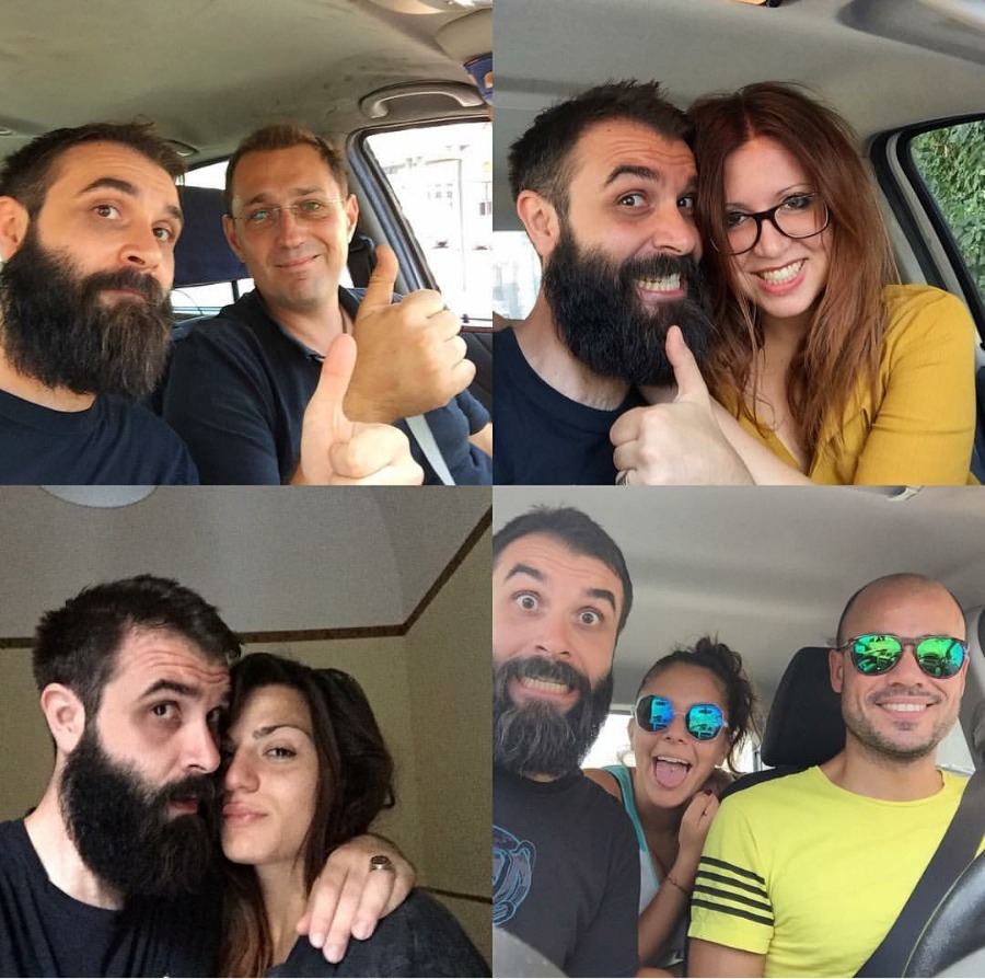 Pietro, che mi ha dato un passaggio mentre facevo autostop (Mascalucia, 5 agosto 2016) / Simona, che mi ha dato un passaggio (Catania, 5 agosto 2016) / Alessia (Catania, 5 agosto 2016) / Elisabetta e Alessio (Siracusa, 6-7 agosto 2016)